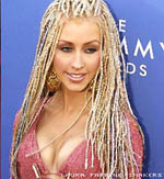 Christina at 01 Grammys