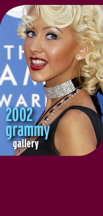Christina at 2002 Grammys
