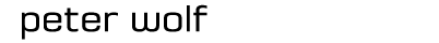 Peter Wolf